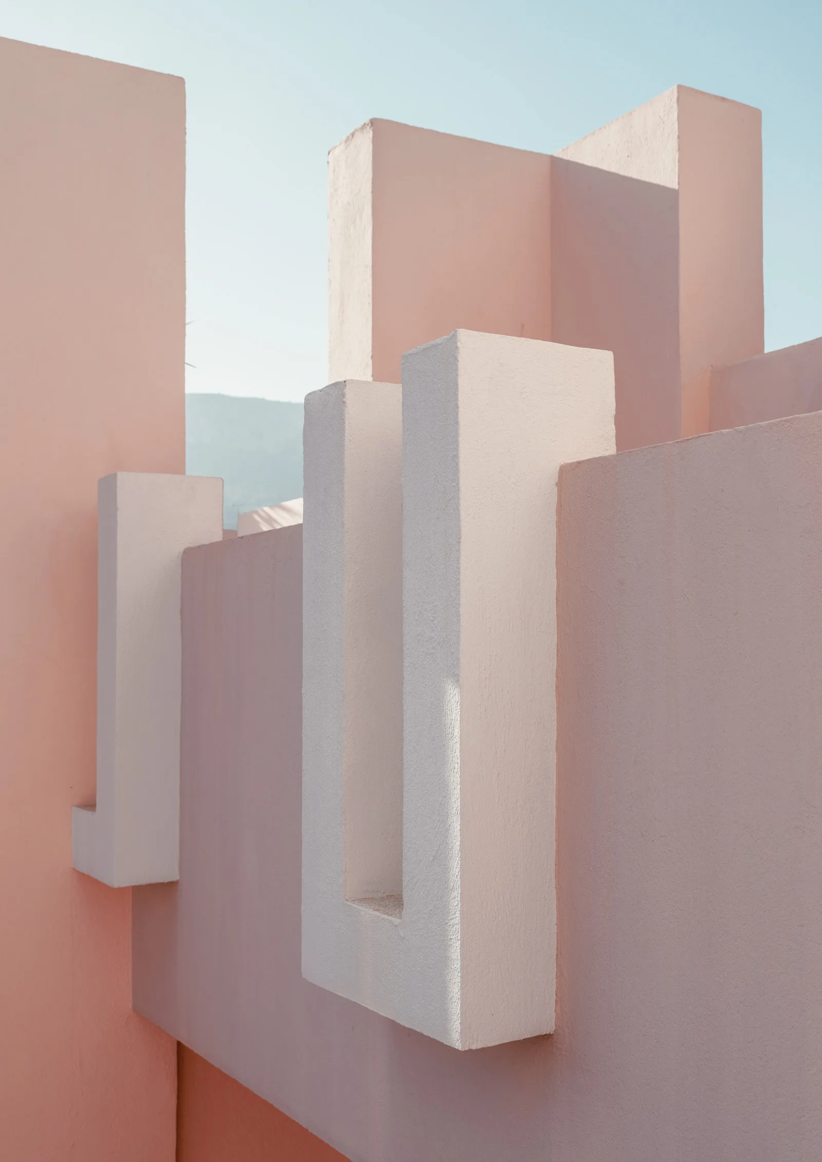 Abstract architectural forms in warm light — limited edition fine art print by Ludwig Favre Abstract architectural forms in warm light — limited edition fine art print by Ludwig Favre