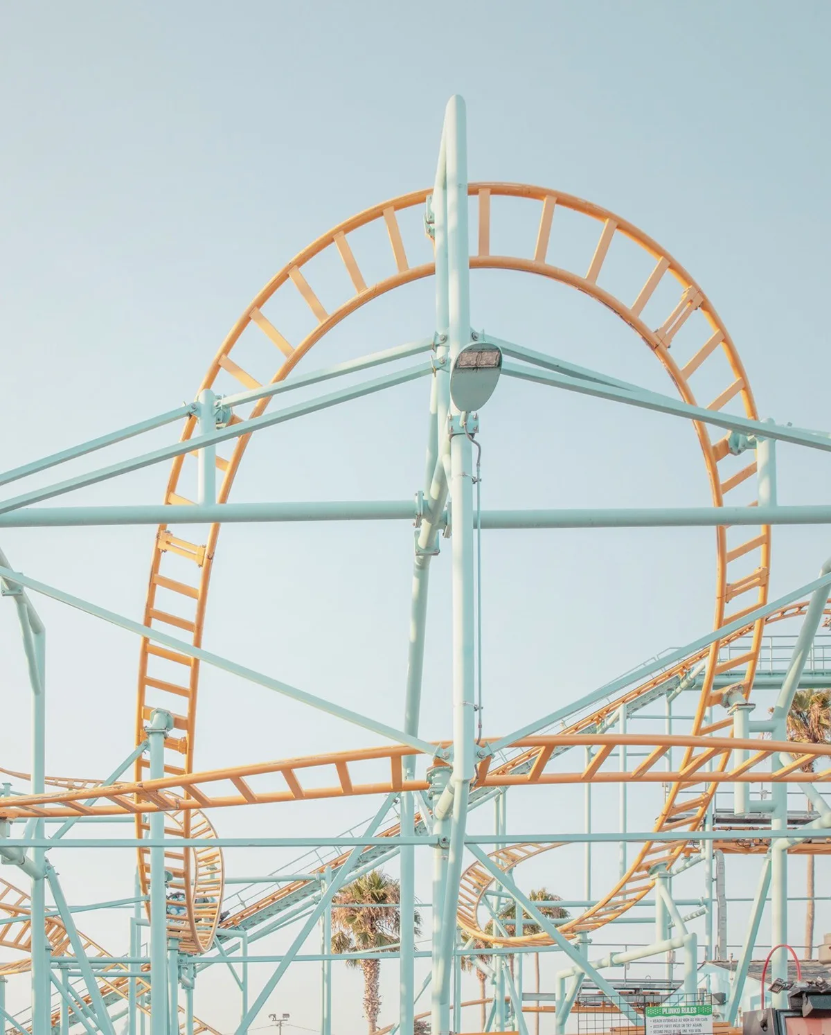 Vintage roller coaster arch against a clear blue sky — limited edition fine art print by Ludwig Favre Vintage roller coaster arch against a clear blue sky — limited edition fine art print by Ludwig Favre