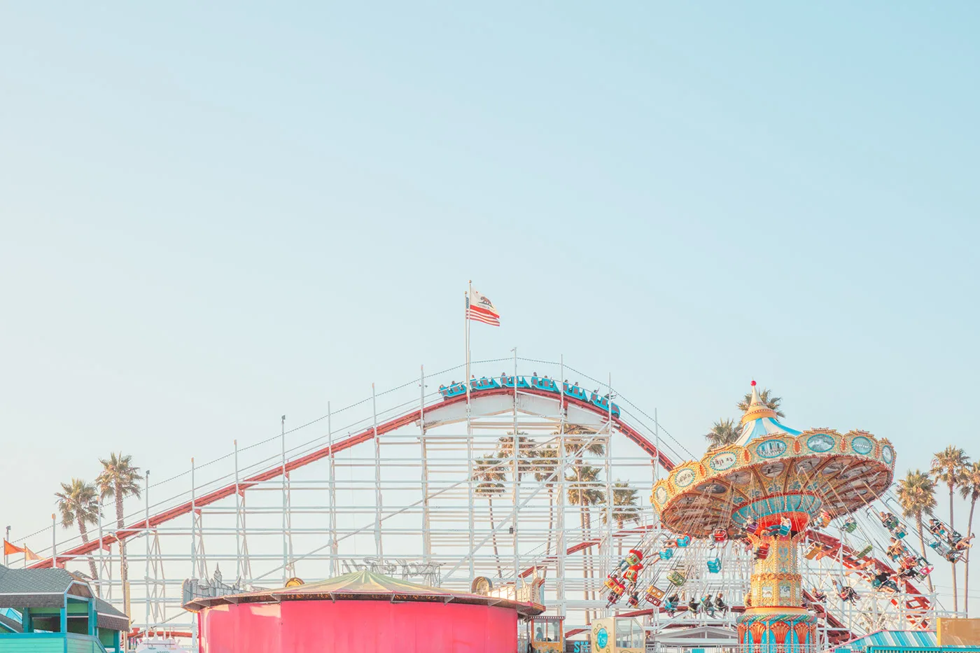 Santa Cruz Beach Boardwalk amusement park with a warm light — limited edition fine art print by Ludwig Favre Santa Cruz Beach Boardwalk amusement park with a warm light — limited edition fine art print by Ludwig Favre