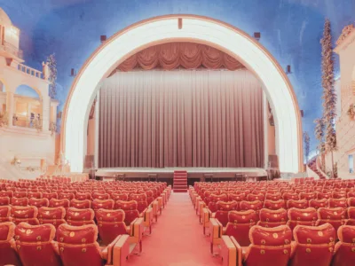 Interior of the Grand Rex Art Deco cinema in Paris, limited edition fine art print by Ludwig Favre