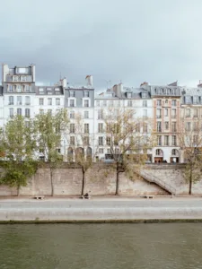 A view along the Quai de Seine — limited edition fine art print by Ludwig Favre