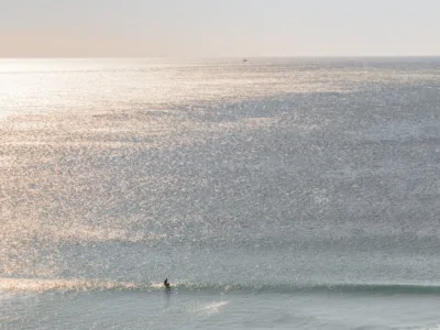 Shimmering Pacific Ocean near Santa Barbara — limited edition fine art print by Ludwig Favre