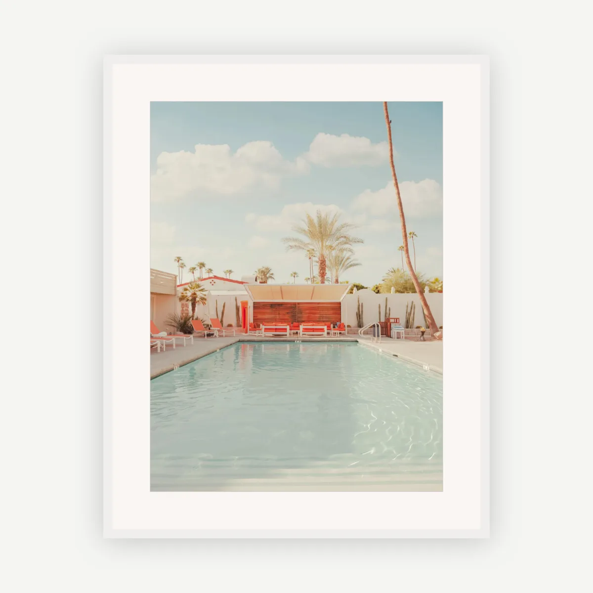 T*様 Palm Springs Pool Club A2サイズ額装作品 Palm Springs , Orange Pool | Ludwig Favre Fine Art Print