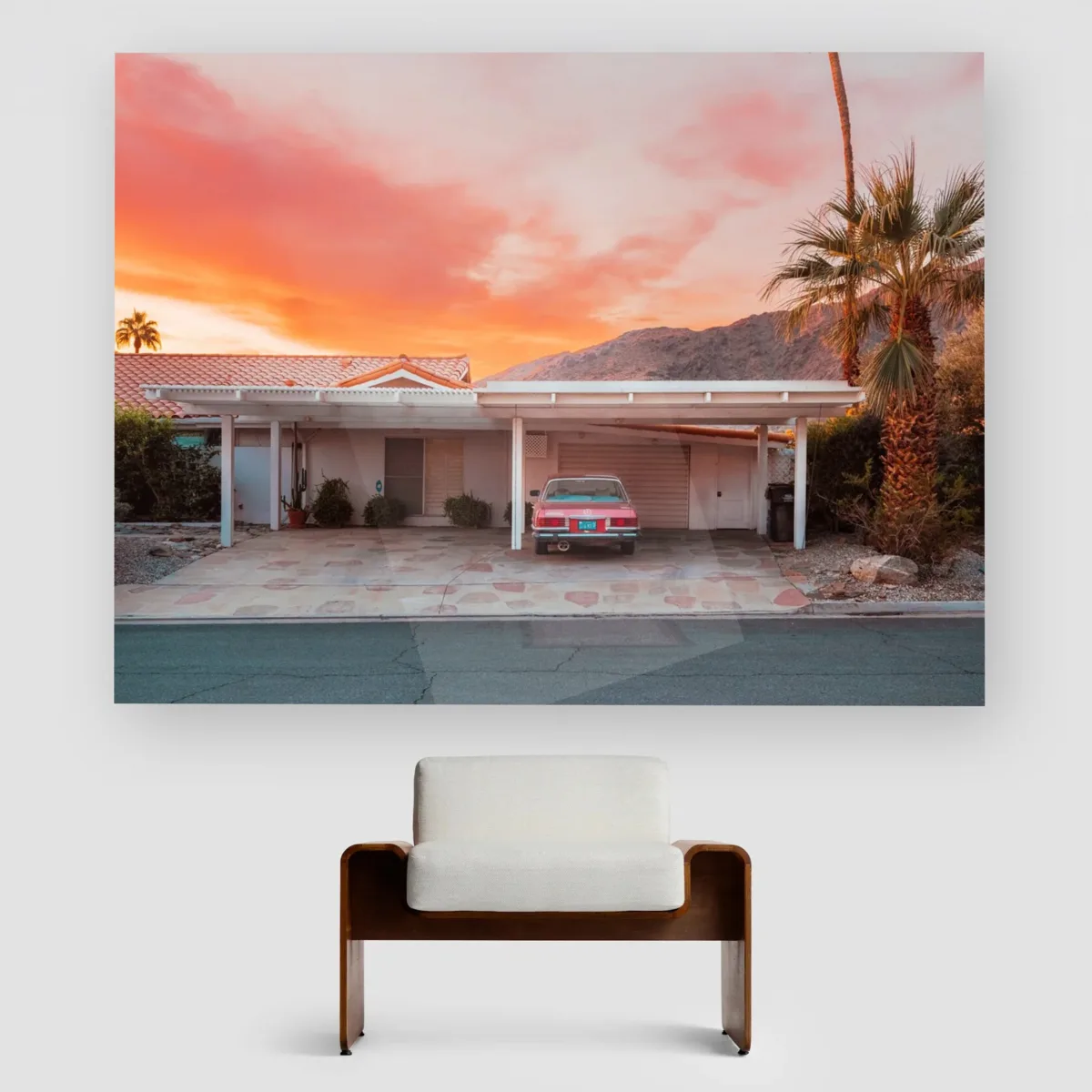 Palm Springs, Orange sky